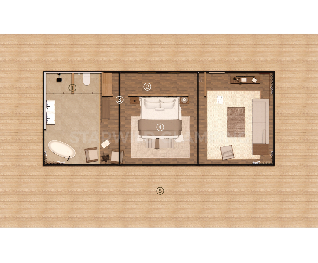 栖居奢华帐篷 · 内部特点