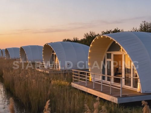 星野上 • 帐篷建筑案例 | 天津北辰曙光水镇心也私汤营地