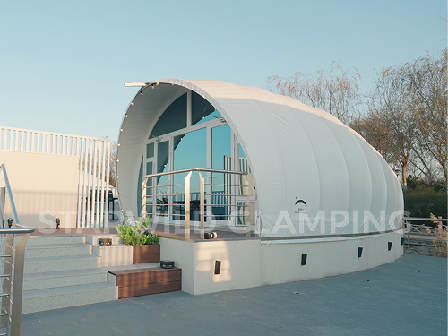 星野上 • 帐篷建筑案例 | 天津北辰曙光水镇心也私汤营地