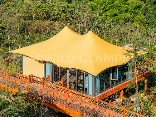 星野上 • 帐篷建筑案例 | 四川龙神沟黄金坝露营地