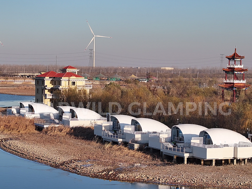 星野上 • 帐篷建筑案例 | 天津北辰曙光水镇心也私汤营地