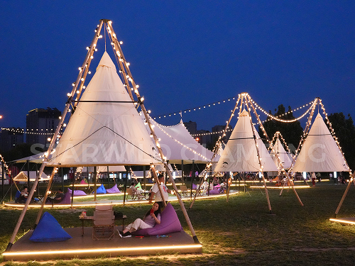星野上 • 帐篷建筑案例 | 北京王府井城市露营基地