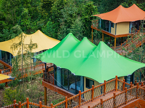 星野上 • 帐篷建筑案例 | 四川龙神沟黄金坝露营地