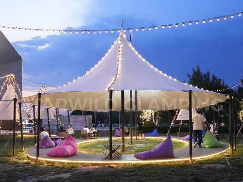 星野上 • 帐篷建筑案例 | 北京王府井城市露营基地