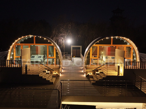 星野上 • 帐篷建筑案例 | 天津北辰曙光水镇心也私汤营地