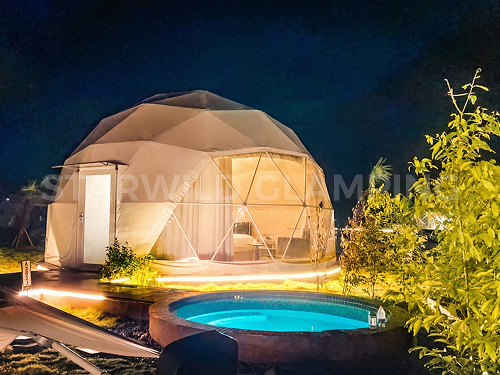 星野上 • 帐篷建筑案例 | 四川乐山温泉山庄一森一拾营地