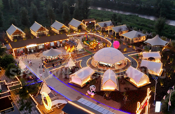 星野上酒店露营帐篷案例