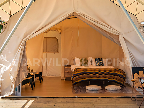 星野上 • 帐篷建筑案例 | 天津东丽在湖边度假营地