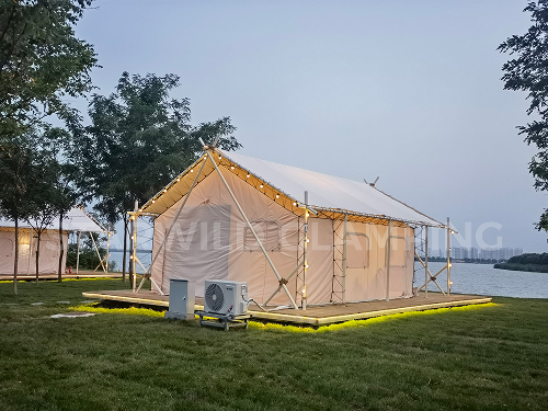 星野上 • 帐篷建筑案例 | 天津东丽在湖边度假营地