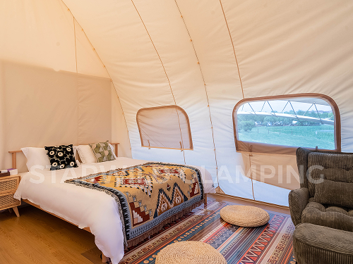 星野上 • 帐篷建筑案例 | 天津东丽在湖边度假营地