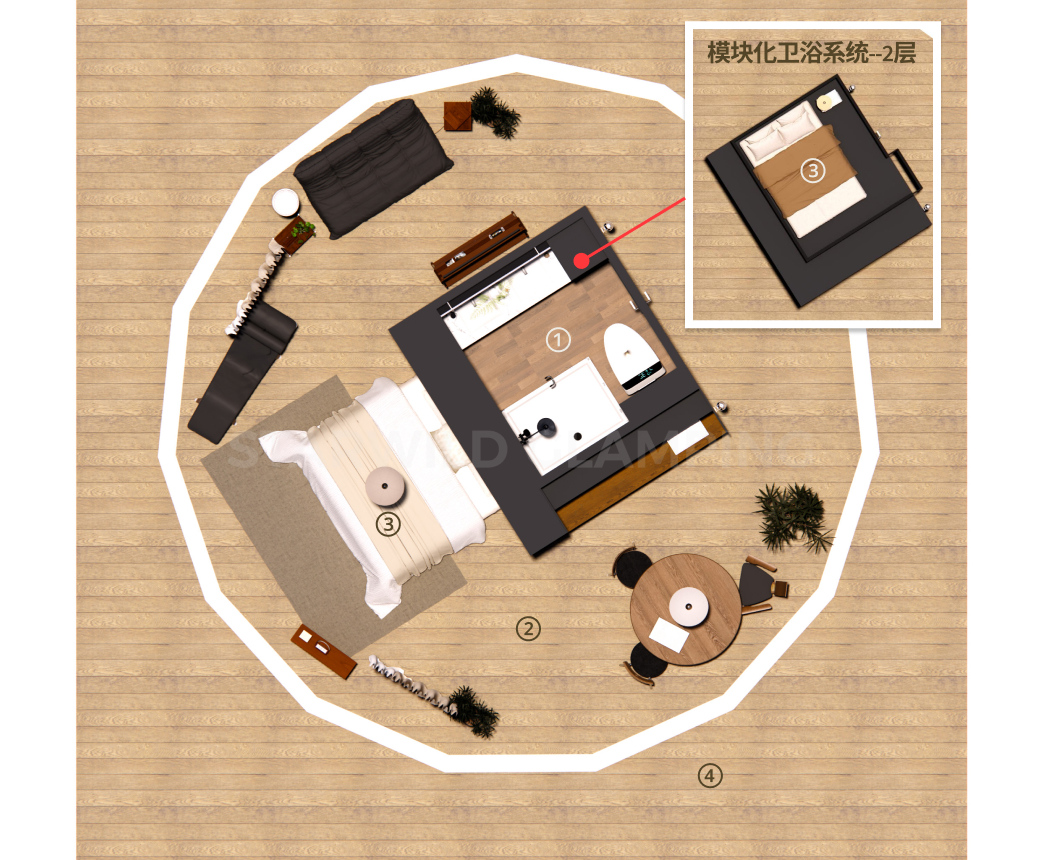 星空酒店圆顶帐篷 · 内部特点