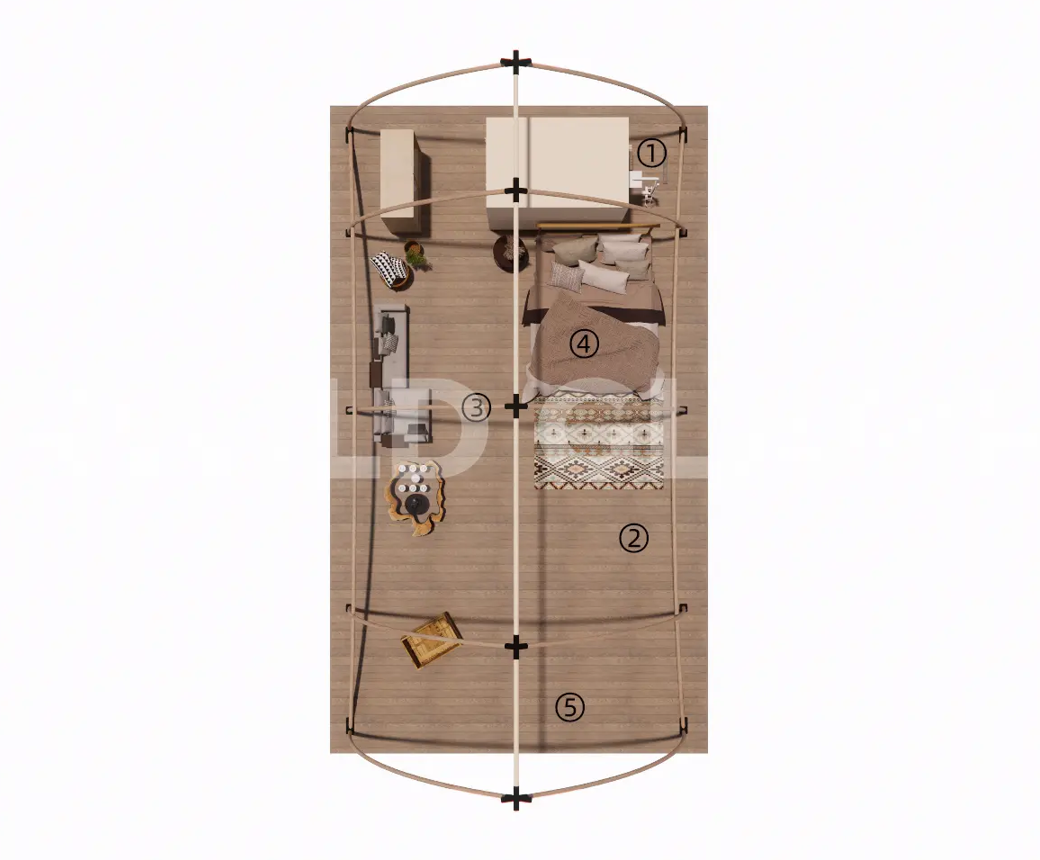 帆船帐篷 · 内部特点