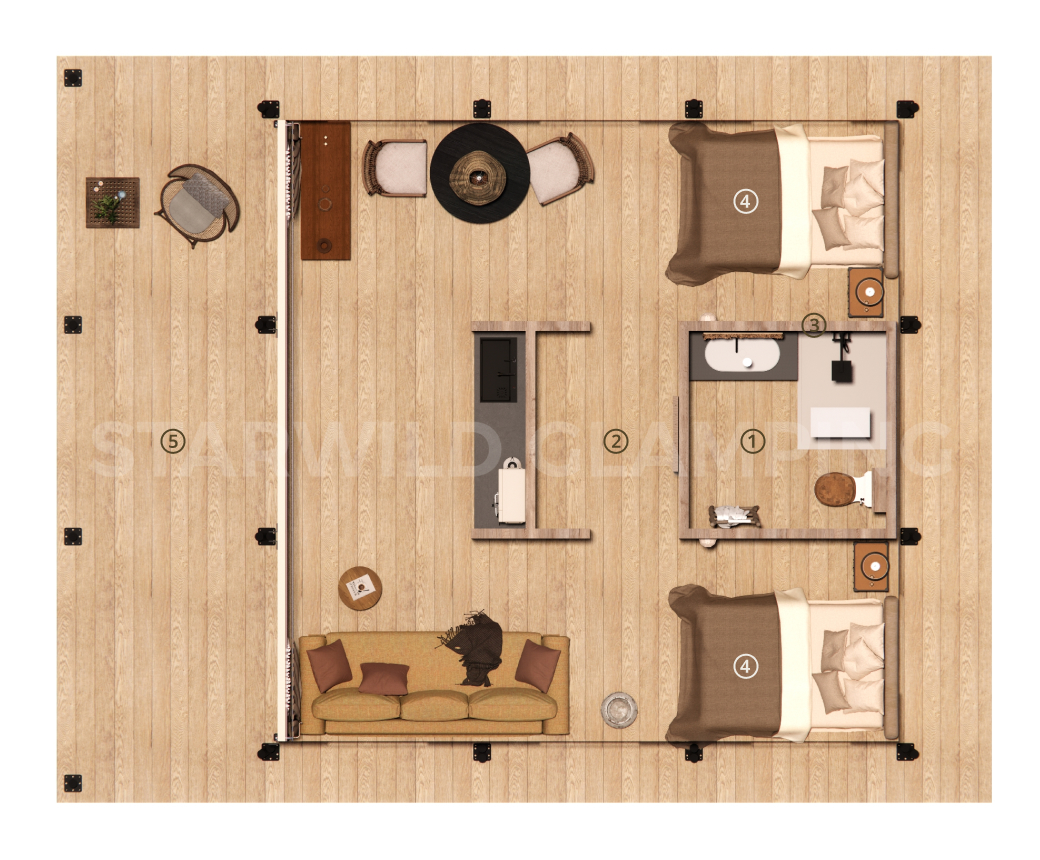 紫微星帐篷 · 内部特点